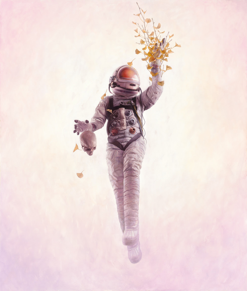 Illustration for article titled Science Bridges Life and Death in This Stunning Astronaut Art